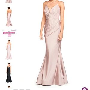 Bari Jay Dress- Champagne Gold/Matching Scarf!